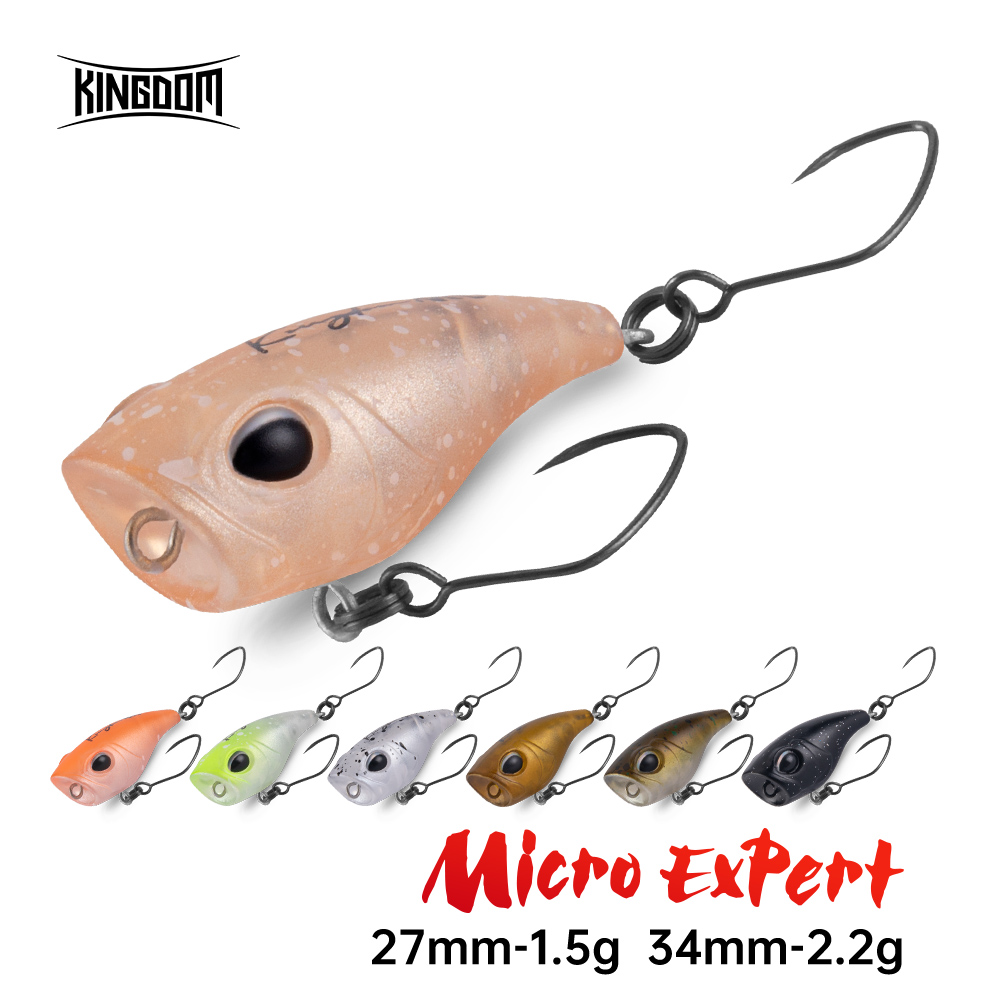 Fishing Lure Popper - キングダムマイクロエキスパートトップウォーターポッパー 1.5 グラム 2.2 グラム 27