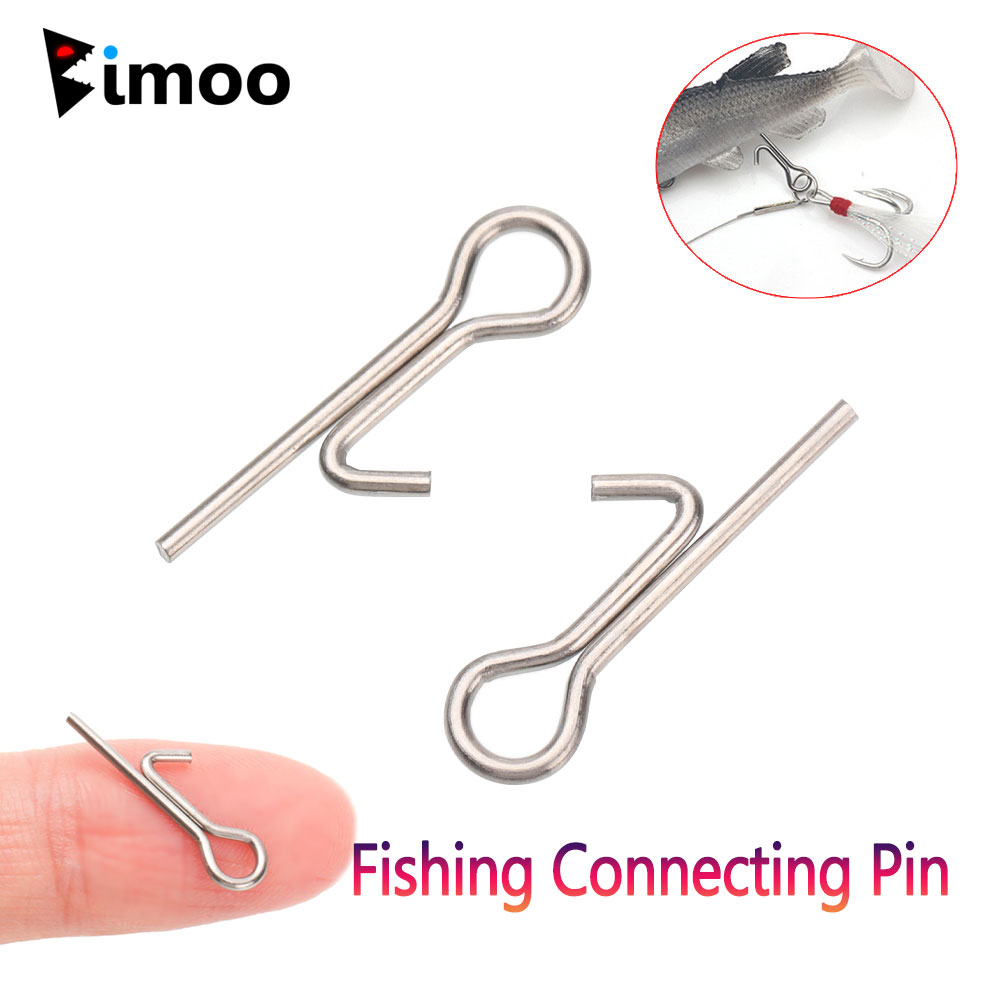Fishing Lure Accessories - 50/100 個釣り餌スティンガースパイクフック接続ピン針固定ロックアシストソフトルアー釣りアクセサリーツールタックル