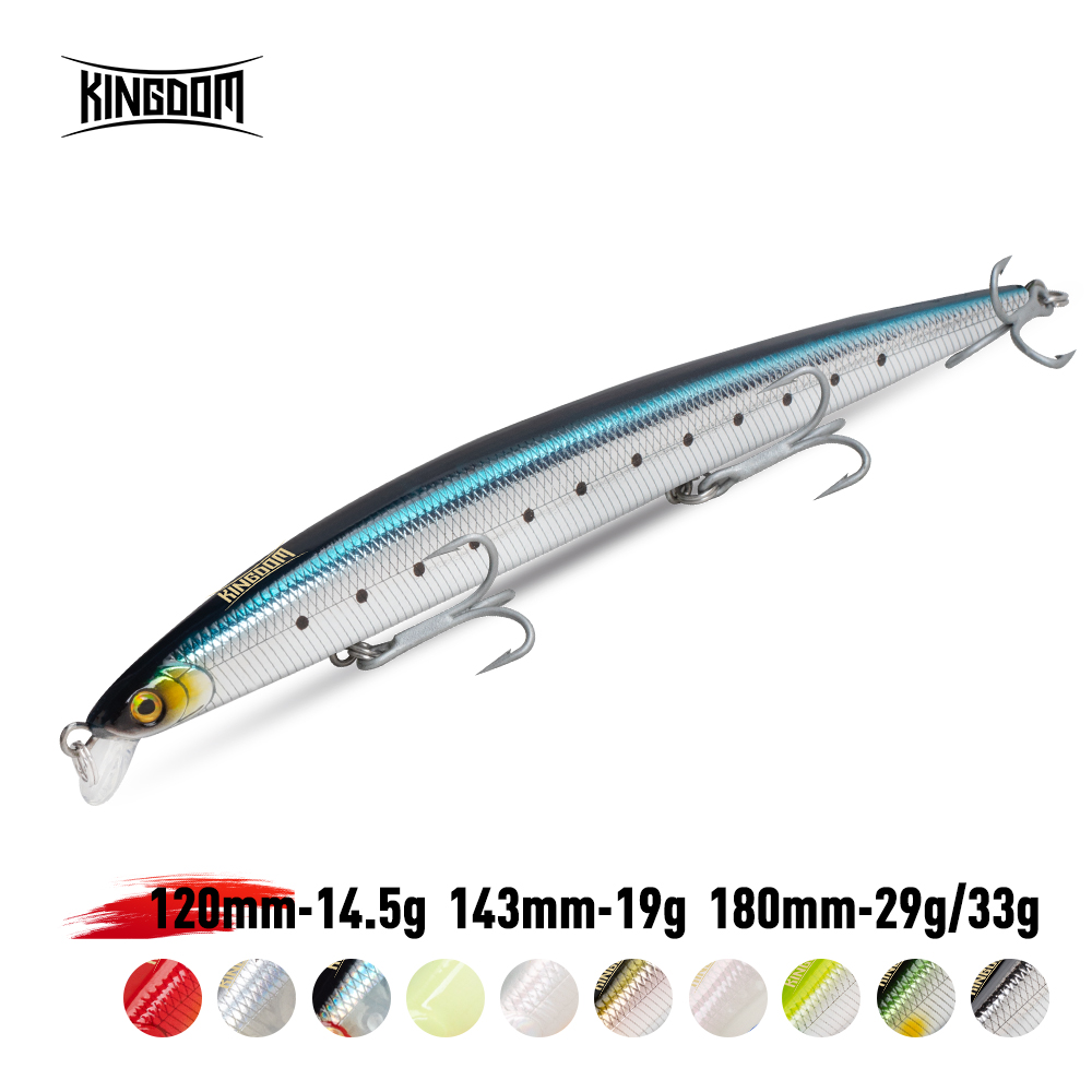 Fishing Lure Jerkbait - キングダム ロングキャスティング フィッシングルアー 14.5g 19g 29g