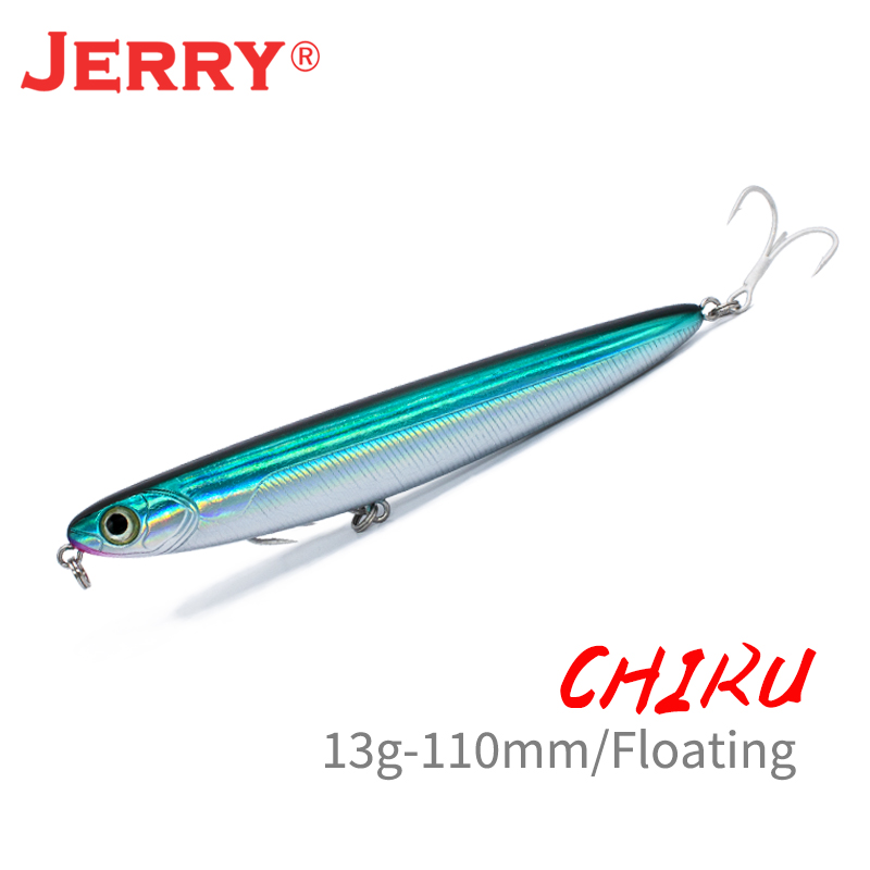 Fishing Lure Topwater - ジェリーサーフェイスペンシルフローティングルアー110mm/4,5inトップウォータースティックベイトガラガラロックスピニングフィッシングシーバスフィッシング用ハードベイト