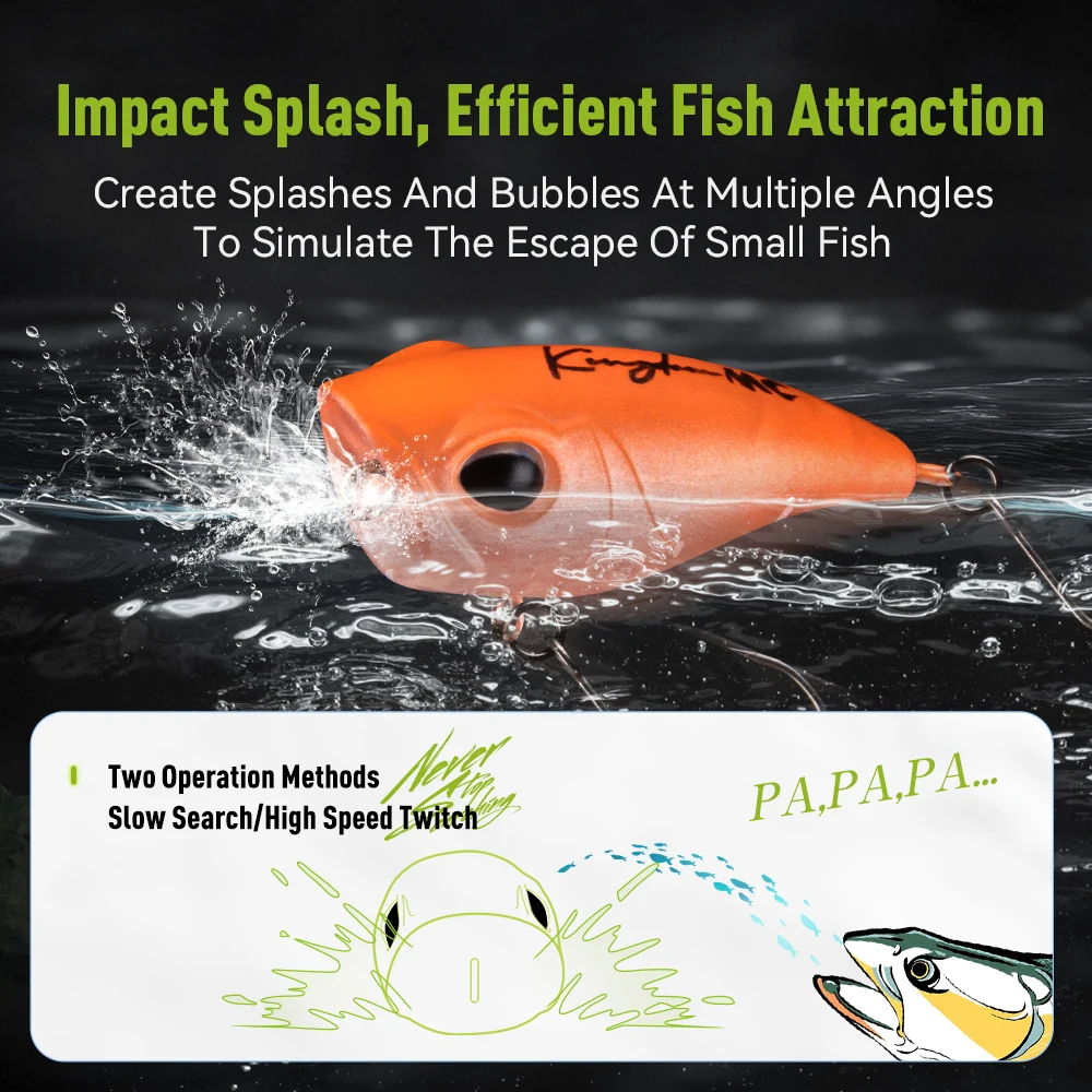 キングダムマイクロエキスパートトップウォーターポッパー 1. - Fishing Lure Popper のレビューと価格