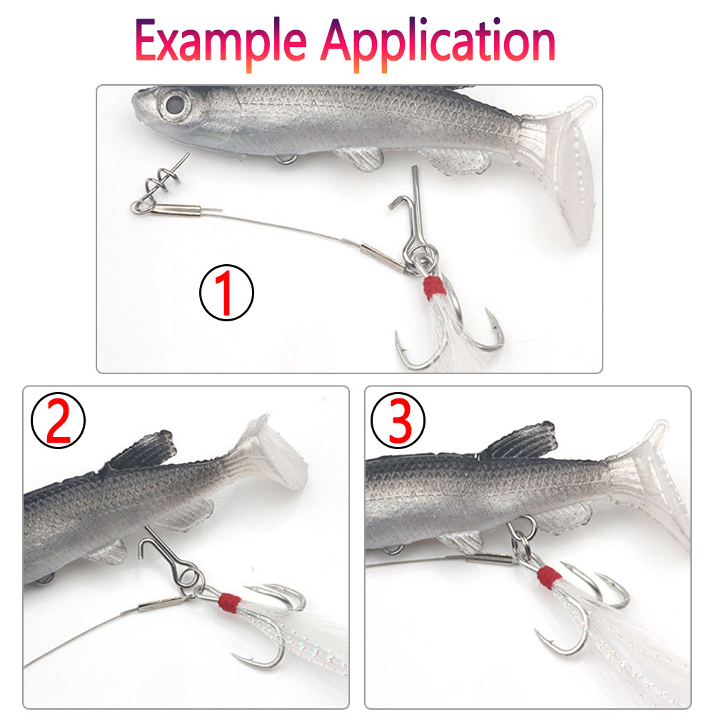 50/100 個釣り餌スティンガースパイクフック接続ピン針固 - Fishing Lure Accessories のレビューと価格