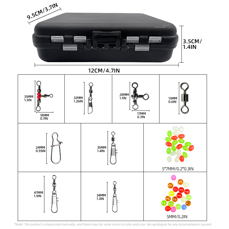 ShareShark 140個釣りアクセサリーセット、ルアー - Fishing Lure Kit のレビューと価格