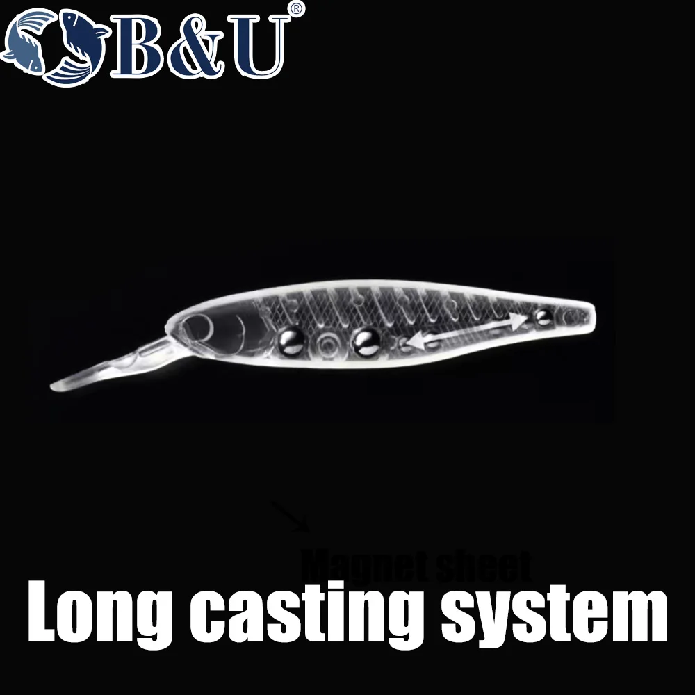 B & u-人工釣りルアー,3Dプリント,ミノー,ジャークベ - Fishing Lure Jerkbait のレビューと価格