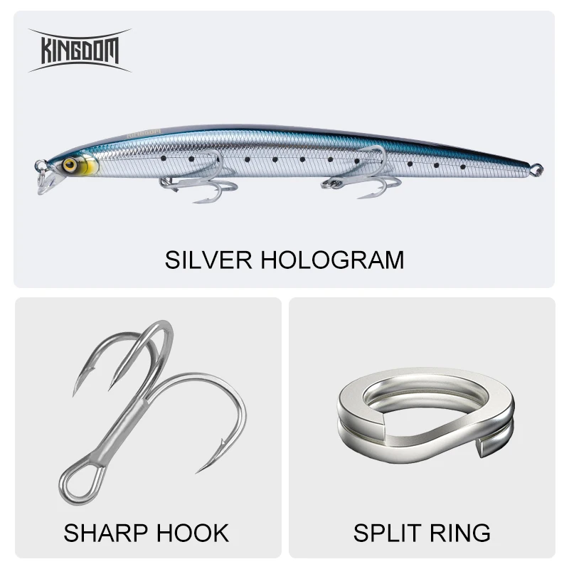 キングダム ロングキャスティング フィッシングルアー 14. - Fishing Lure Jerkbait のレビューと価格