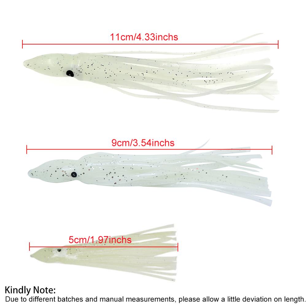 20個入り 光る オクトパス ソフト イカ型ルアー 夜釣り用 - Fishing Lure Buzzbait のレビューと価格