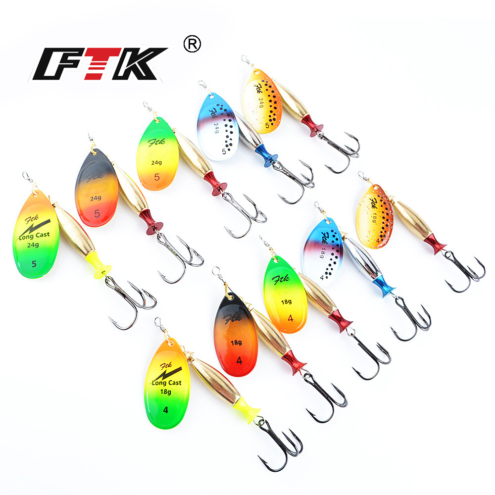 FTK 18g 24g スピナーベイト ハードスプーン バス - Fishing Lure Spinnerbait のレビューと価格