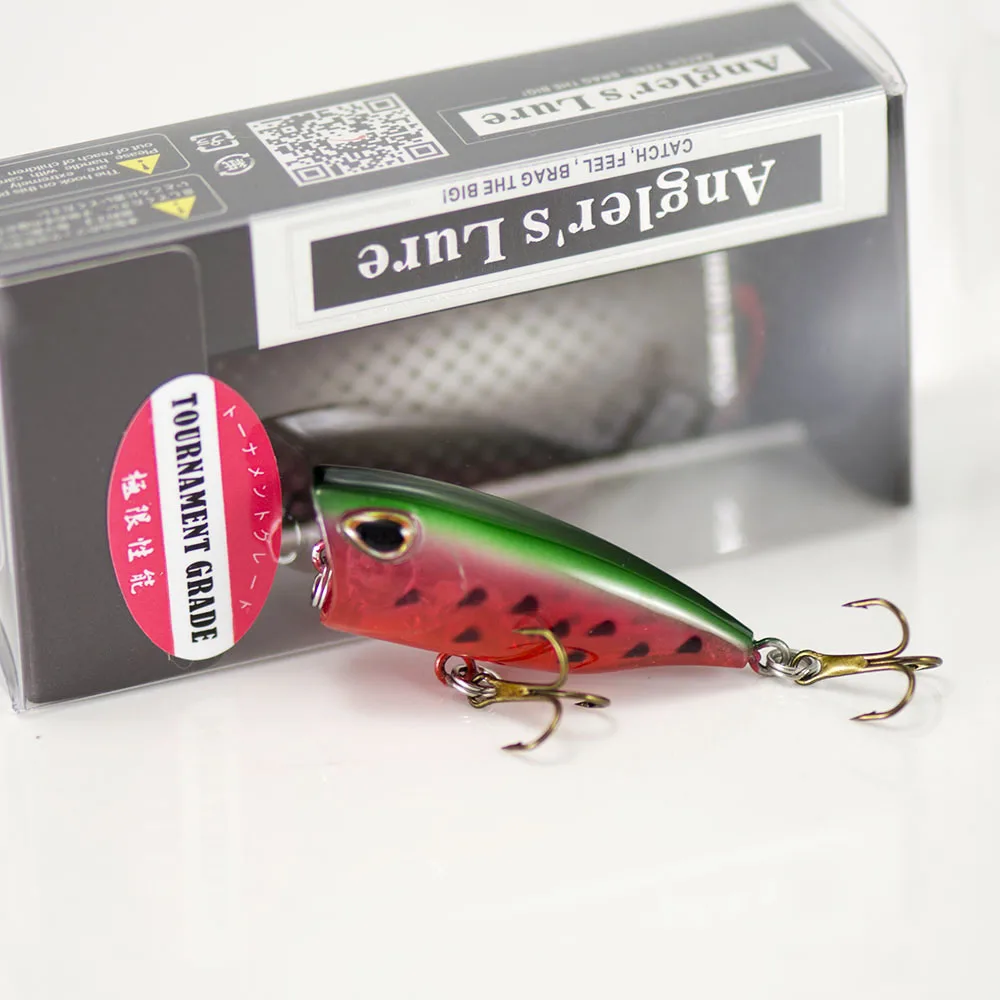 釣り用のリジッドポッパーベイト,ウォブラー,淡水およびバス釣 - Fishing Lure Popper のレビューと価格