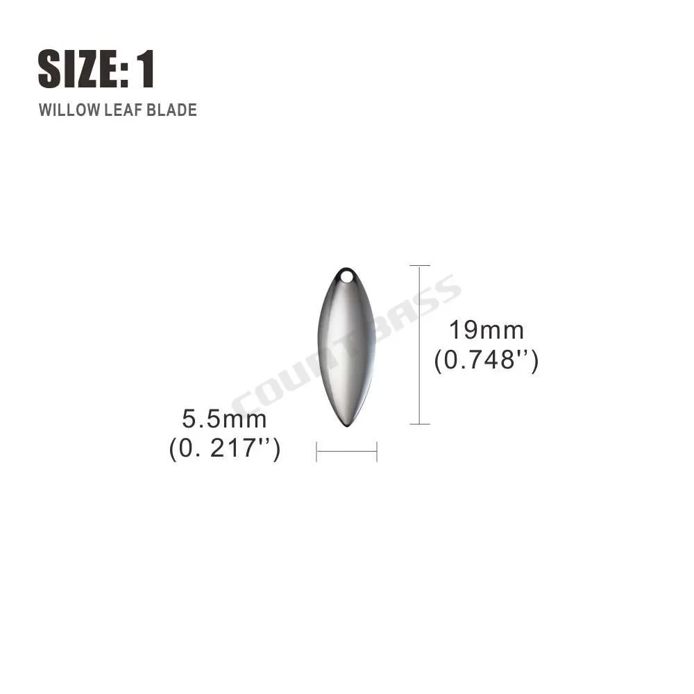 Countbass 50 個サイズ 1-6 ニッケル鋼ヤナギ - Fishing Lure Spinner のレビューと価格