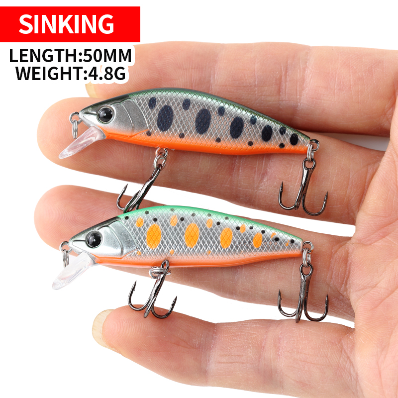 5cm4.8g シンキングミノー釣りルアー イントルーダー  - Fishing Lure Jerkbait のレビューと価格